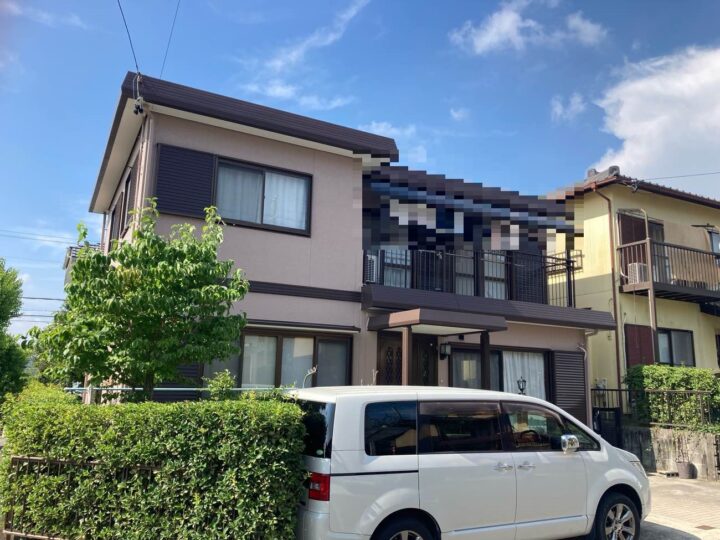 【岡崎市H様邸】セミフロンスーパーアクアⅡで外壁塗装、セミフロンルーフⅡで折半屋根塗装を行いました！