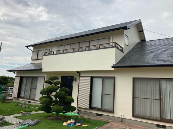 【幸田町K様邸】オーデフレッシュSi100Ⅲで外壁塗装、ファインパーフェクトベストで屋根塗装を行いました！