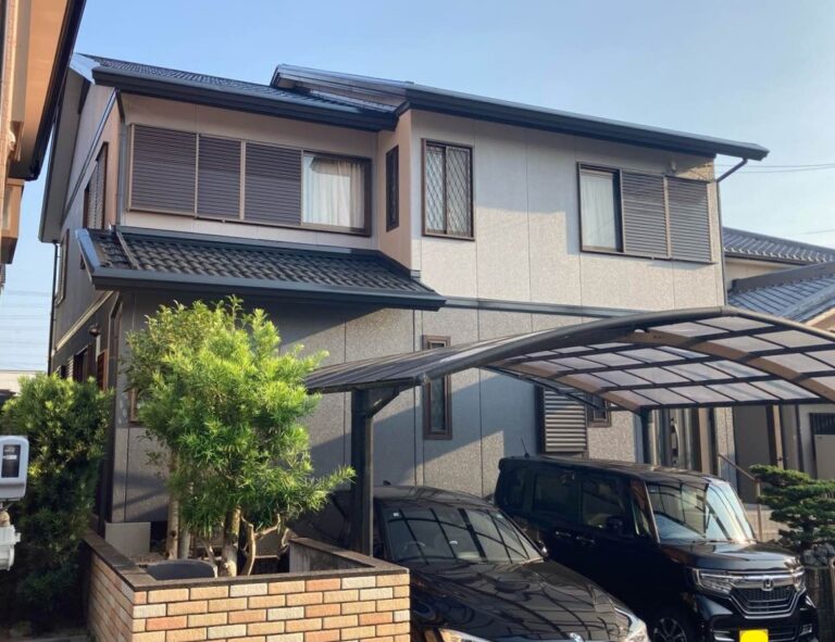 【岡崎市Y様邸】セミフロンスーパーアクアⅡで外壁塗装を、セミフロンスーパールーフ遮熱Ⅱで屋根塗装を行いました！