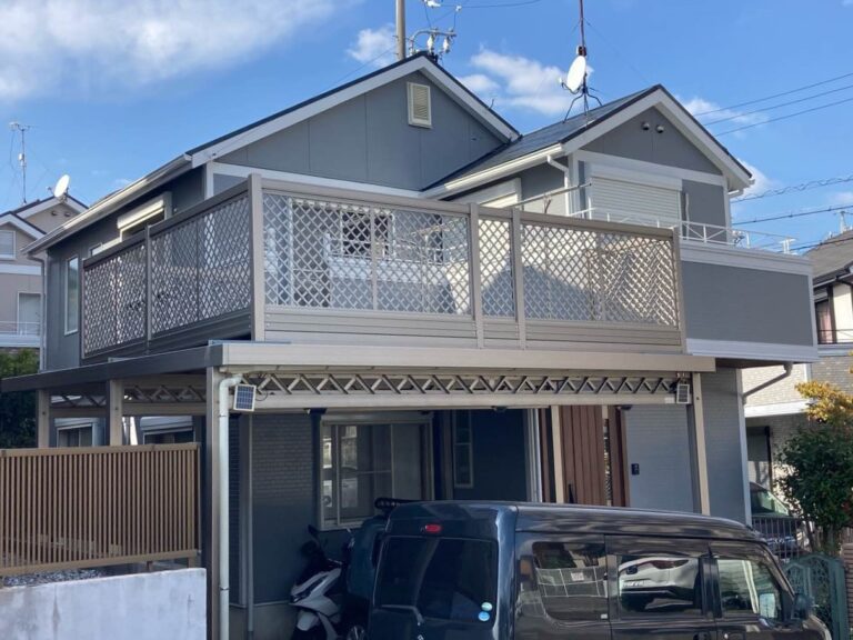 【岡崎市I様邸】セミフロンスーパーアクアⅡで外壁塗装を、セミフロンスーパールーフⅡで屋根塗装を行いました！