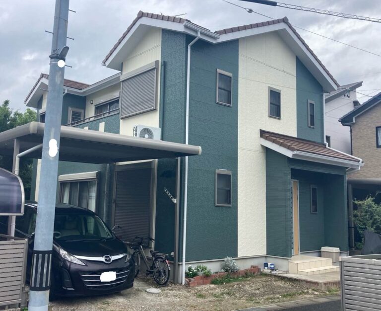 【岡崎市M様邸】セミフロンスーパーマイルドIIで外壁塗装を行いました!