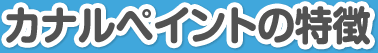 カナルペイントの特徴