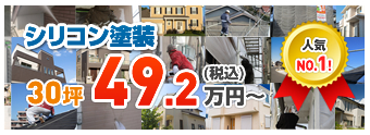 カナルペイントイチオシ シリコン塗装 30坪44.8万円~